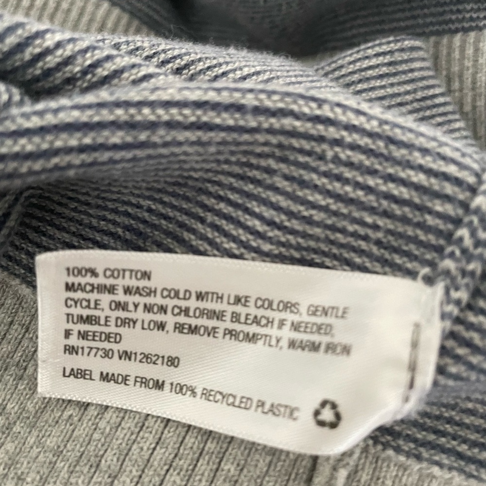 Goodfellow & Co Men's Gray & Blue Long Sleeve Sweater - Picture 6 of 6